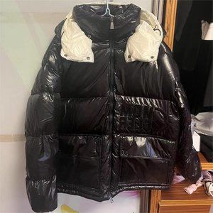 Fashionable Moncler Detachable Hooded Down Black Jacket